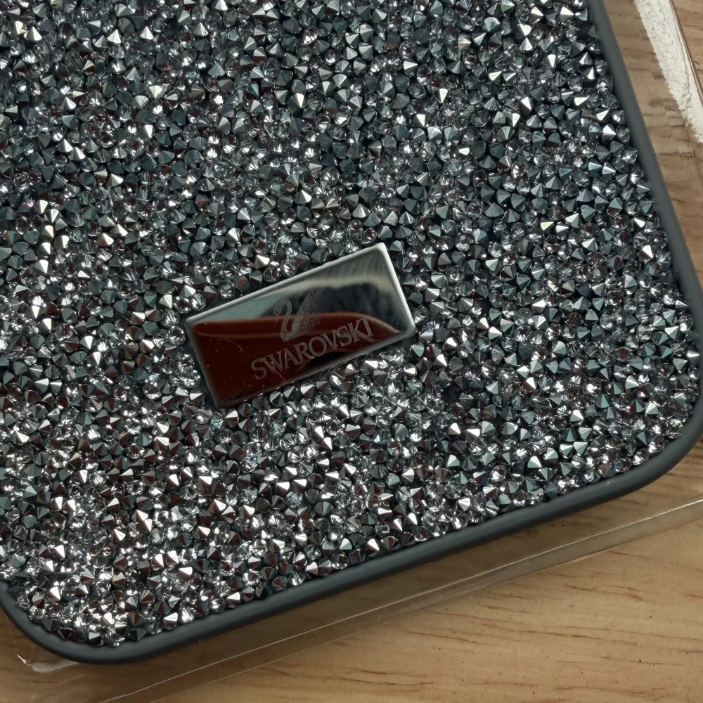 Swarovski Glittering Silver Phone Case
